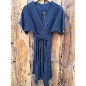H&M Shimmer Knit Dress Womens Medium Y2K Empire Waist Party Cocktail Glam